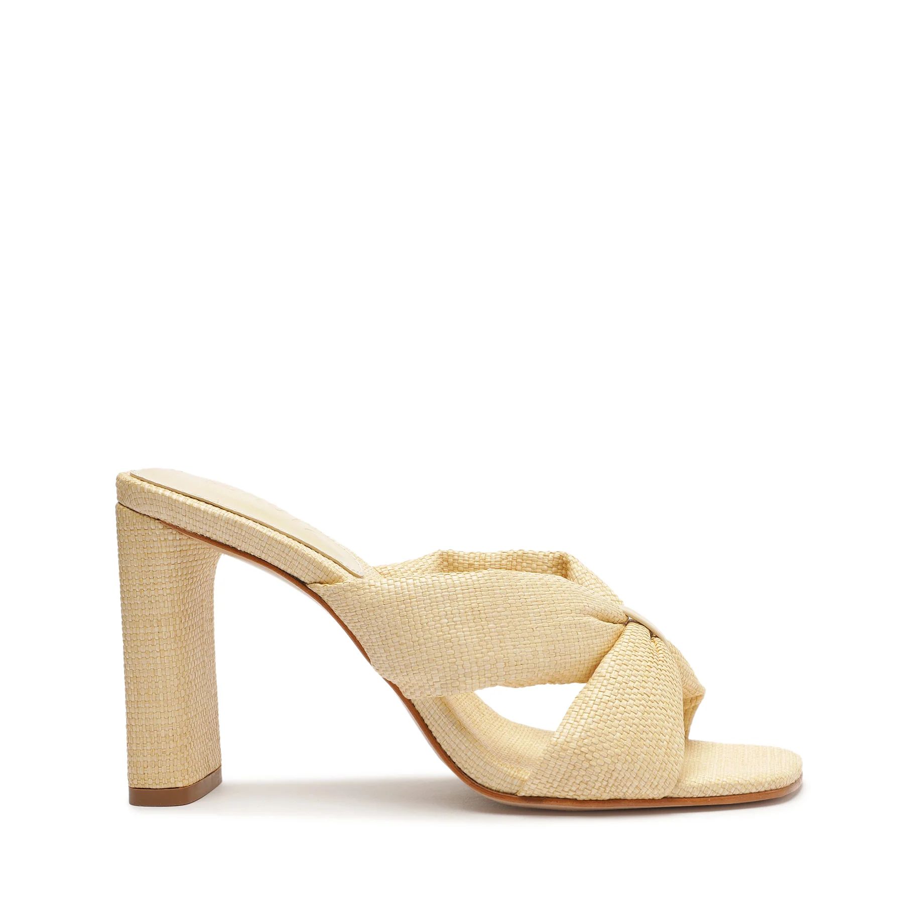 Fairy High Casual Straw & Nappa Leather Sandal | Schutz Shoes (US)