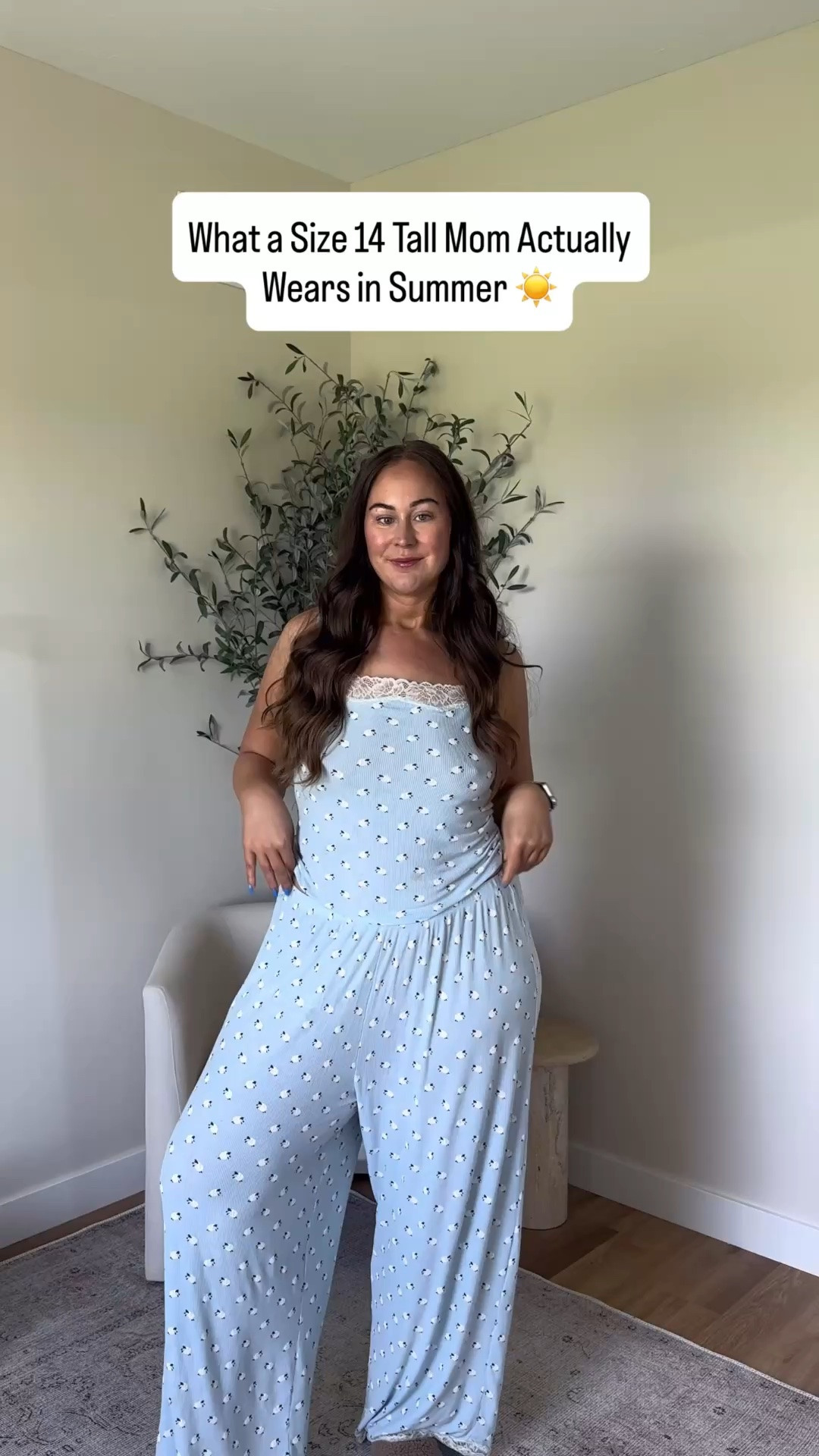 What I am wearing as a size 14 tall mom 🤍 wearing a large in everything! 33 in denim shorts. 

Tall girl fashion, size 14 summer outfit, midsize fashion, midsize mom style, casual summer outfit, summer outfit inspiration, tall women clothing, everyday outfit ideas, mom outfit ideas for summer, summer outfits 2026 women

#LTKootd #LTKTall #LTKMidsize