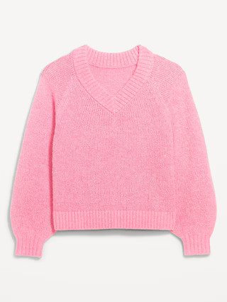 Cozy Cropped V-Neck Sweater | Old Navy (US)