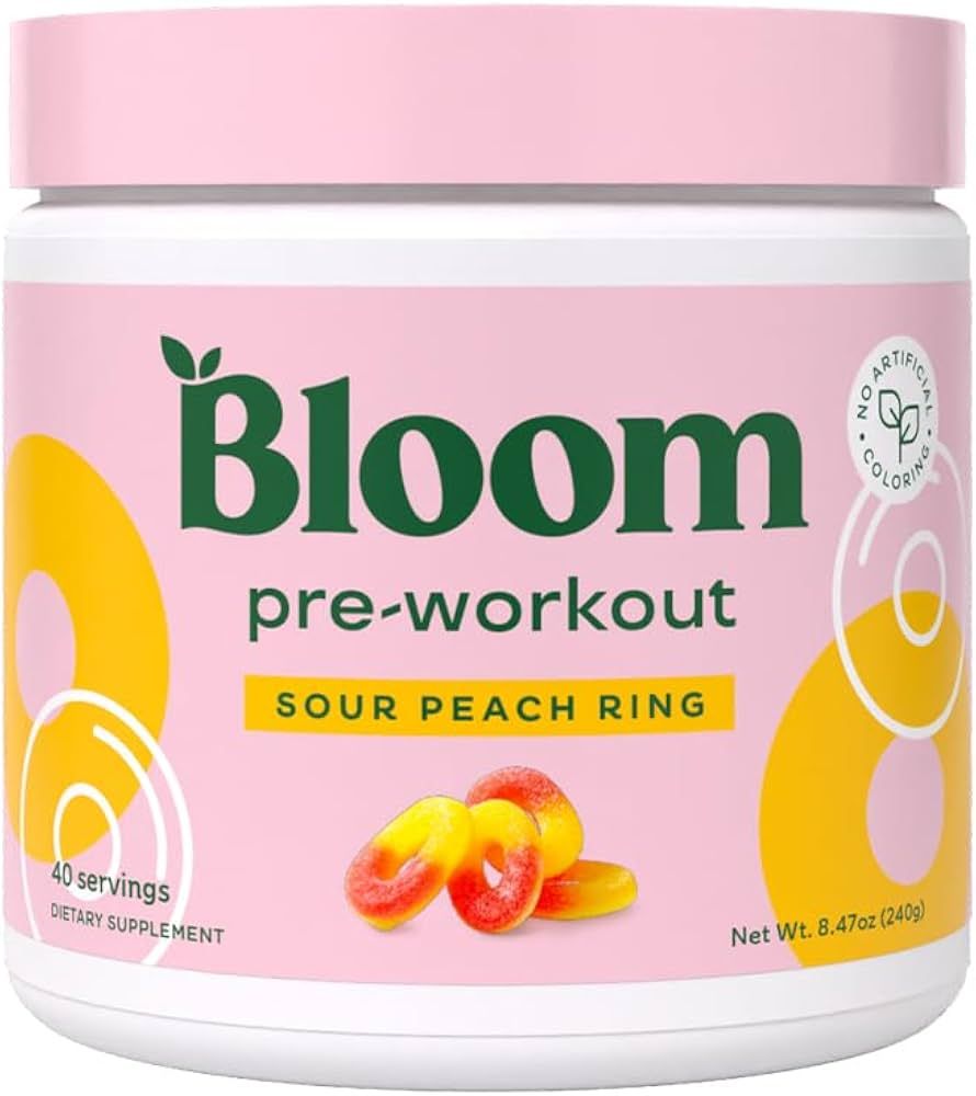 Bloom Nutrition Original Pre Workout Powder, Amino Energy w/Beta Alanine, 85mg Natural Caffeine f... | Amazon (US)