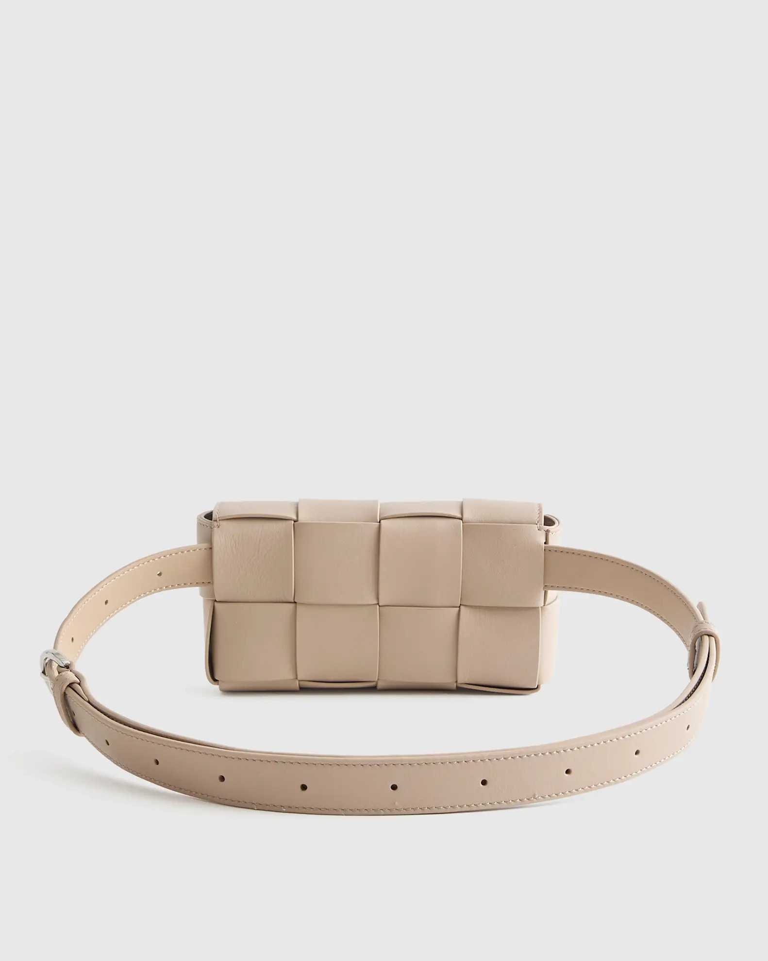 Italian Leather Handwoven Box Belt Bag | Quince