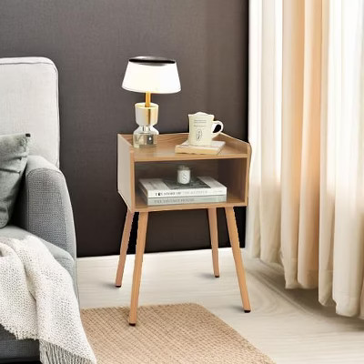 Nightstand, Mid Century Modern Side Table Bedroom with Storage, Small End Table | Target