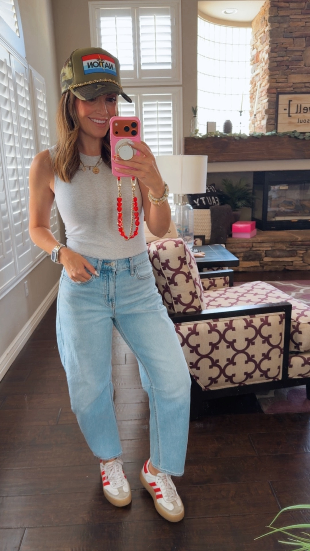 These are daily staples to my every day outfits: good denim-
Love this barrel jean, neutral top,
Paired with a hat and sneakers. Always a YES!  

Trucker hat and hat charms from
@happystackshop on Etsy’

#LTKootd #LTKdayinmylife #LTKOver40