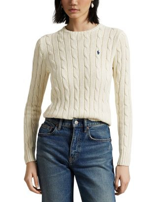 Cable Wool Cashmere Crewneck Slim Fit Sweater | Bloomingdale's (US)