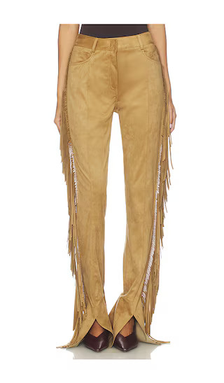 Fringe Spat Jeans in Camel | Revolve Clothing (Global)