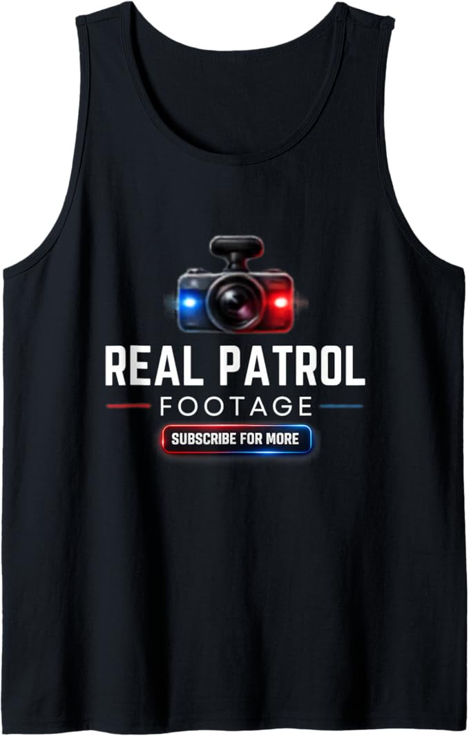 Real Patrol Footage Dash Cam Graphic Tank Top | Amazon (US)