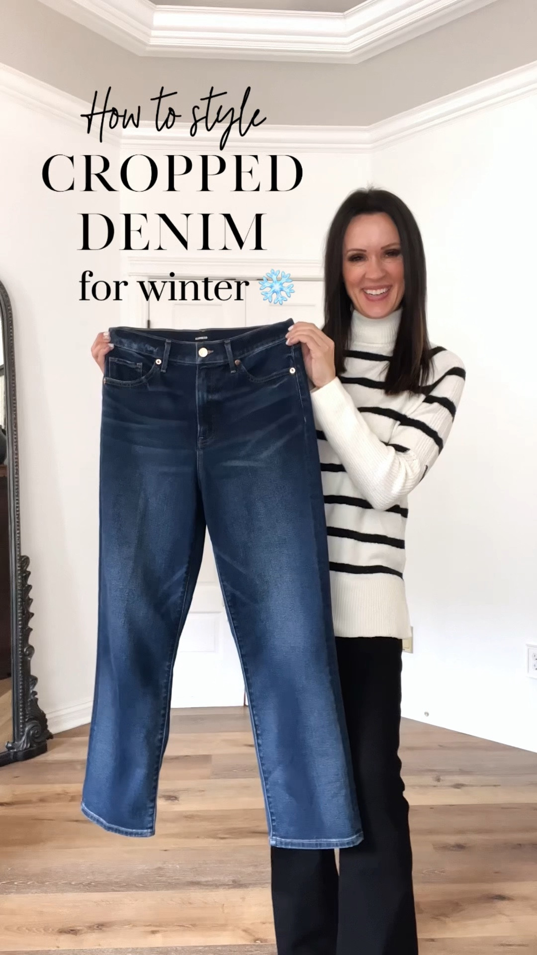 How to wear your cropped denim straight into winter!

Denim-Express, amazing fit. TTS. Wearing 6
LOOK 1:
Oxford-wearing small 
Mules-TTS, linked this year’s version
LOOK 2:
Oxford-wearing XS (use any more tailored or smaller white button-down for this look).  
Blazer-oversized, wearing medium
Nikes-TTS
LOOK 3:
BLAZER-oversized. Wearing small. 
Oxford-same as above
Boots-TTS
LOOK 4:
Sweater-oversized, wearing small
Oxford-wearing the small so it can cuff and extend in the back
Boots-linked currently in-stock option 

Casual look | casual outfit | white button down | black blazer | Nike court legacy | Blondo bootie | ankle bootie | black boot | black booties | wool dad blazer | Abercrombie | H&M | express jeans | dark wash denim | free people 

#LTKunder50 #LTKstyletip #LTKunder100