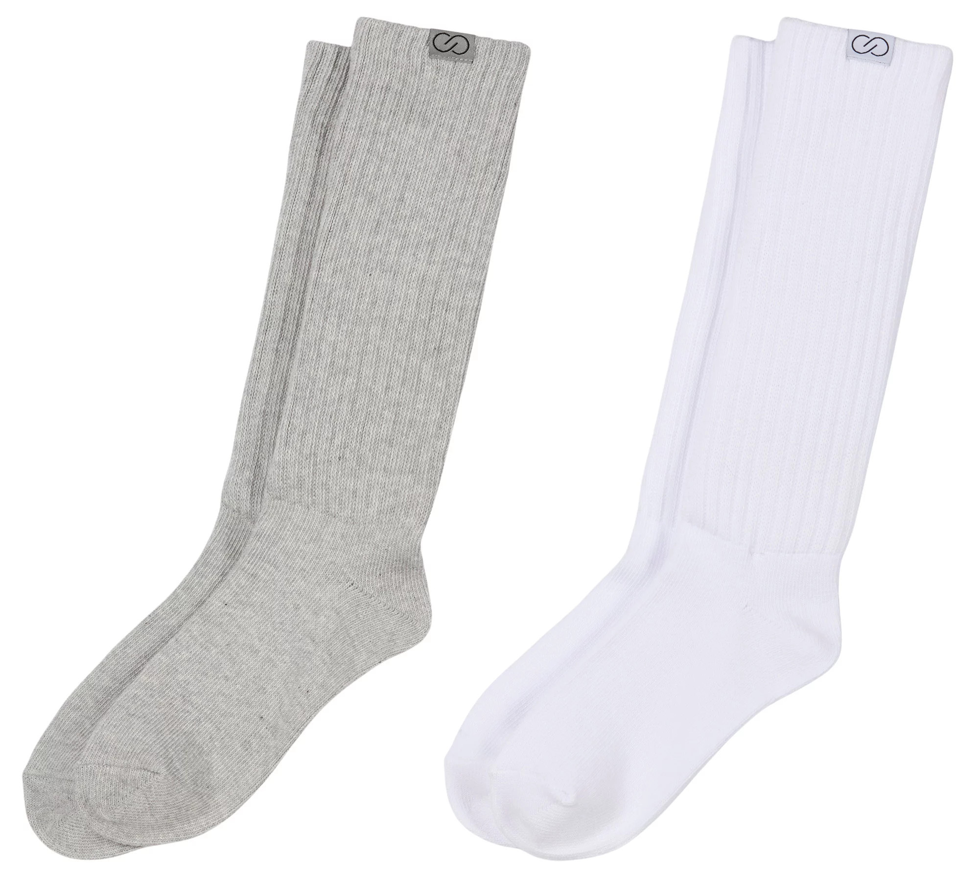 CALIA Women's Scrunch Sock 2-Pack, Medium, White/Lhg | DICK'S Sporting Goods