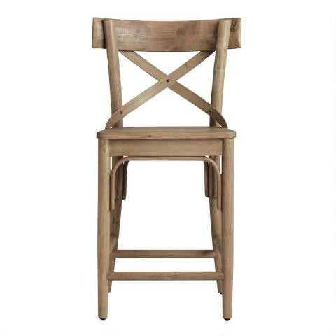 Distressed Wood Bistro Counter Stool | World Market