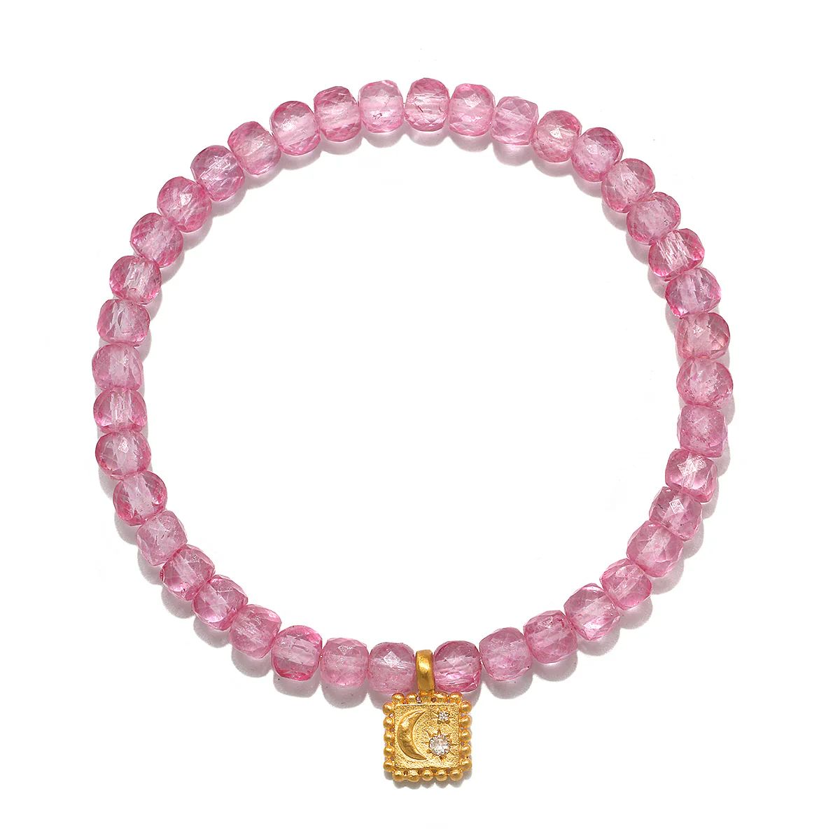 Divine Harmony Pink Topaz Gemstone Bracelet | Satya Jewelry