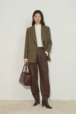 Rottana One-Hand Long Wool Blazer in Merino Wool | Fabrique