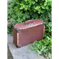 Vintage Wooden Suitcase - Primitive Old Travel Luggage Vintage | Etsy (US)
