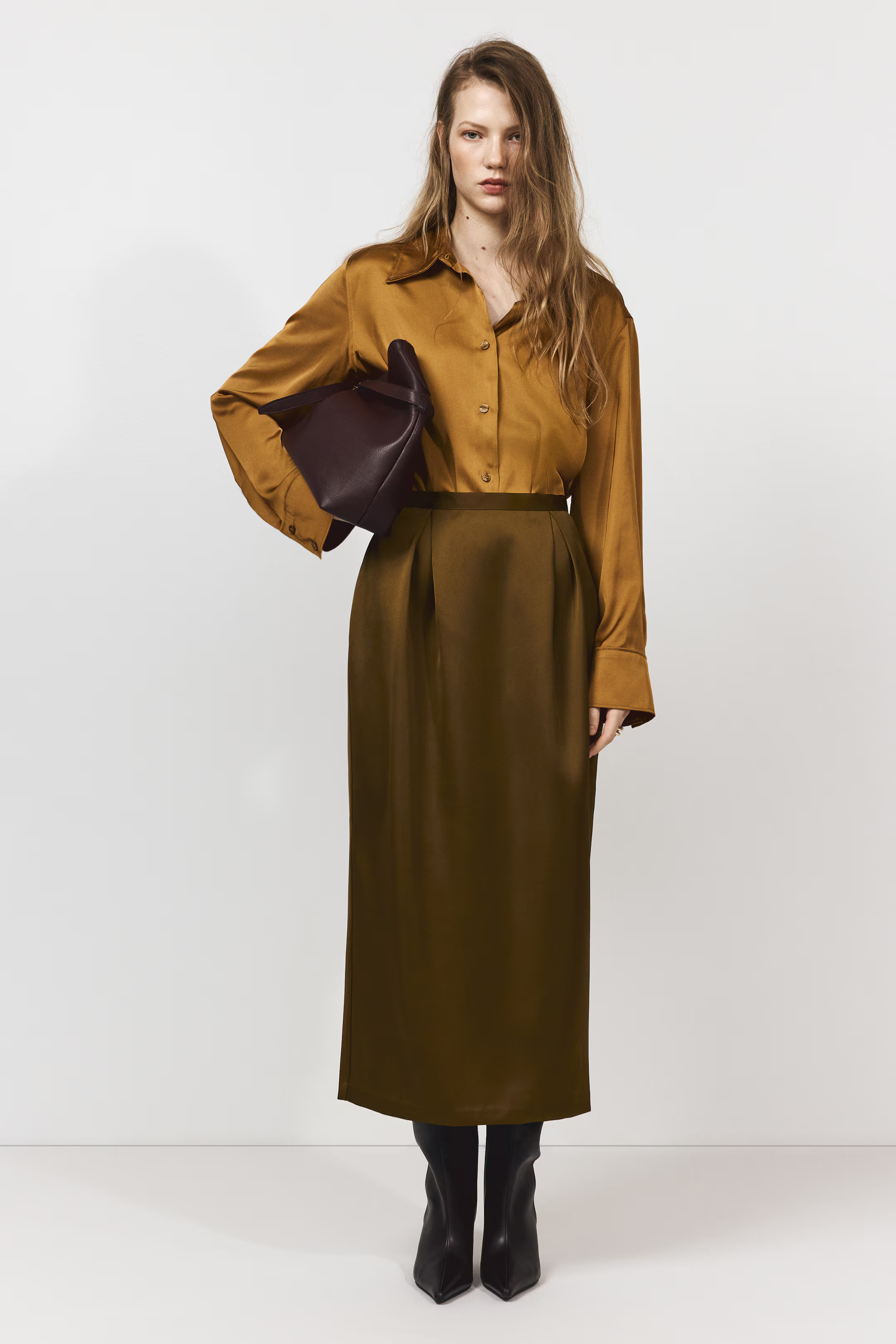 Satin Tulip Skirt | H&M (US + CA)