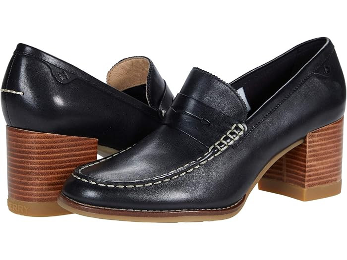 Sperry Seaport Penny Heel Leather | Zappos