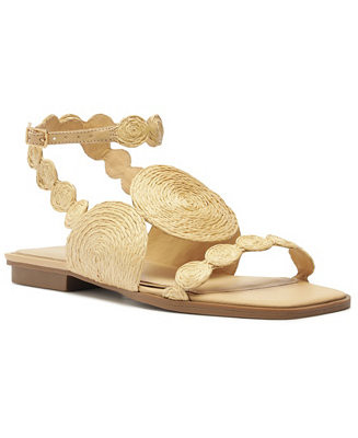 Arezzo Women's Gia Square Toe Flat Sandals - Macy's | Macy's