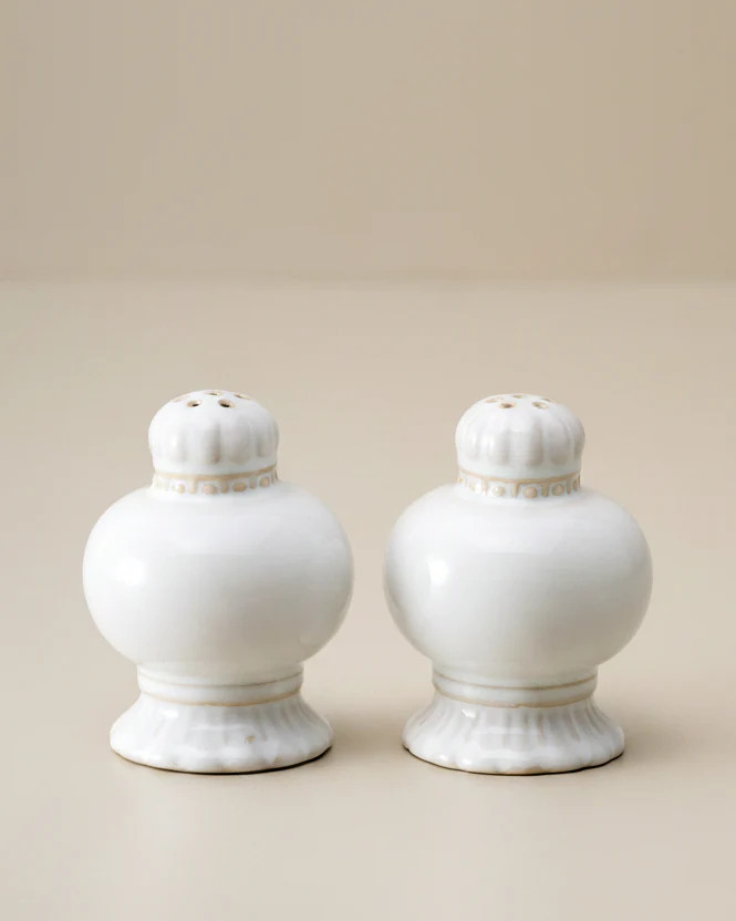 Antique White Margaret Vintage-Inspired Salt + Pepper Set | Magnolia