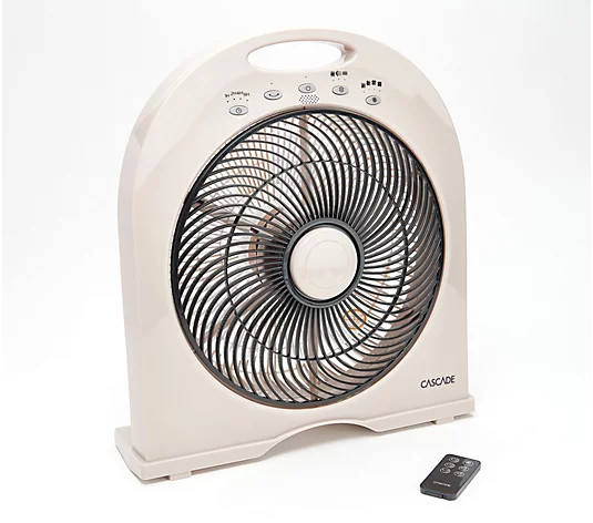 Cascade Capri 12" Cordless Rechargeable Fan & Remote - QVC.com | QVC