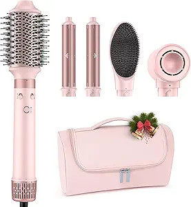 MESCOMB Dual Voltage Hot Air Styler Wrap - 5 in 1 Hair Dryer Brush with Fast Drying Blow Dryer, S... | Amazon (US)