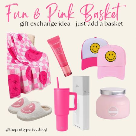 Fun & Pink Gift Basket Exchange Idea

#LTKHoliday #LTKGiftGuide #LTKSeasonal