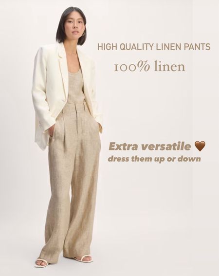 100% linen tailored pants great quality sustainable



#LTKfindsunder100 #LTKsalealert #LTKworkwear