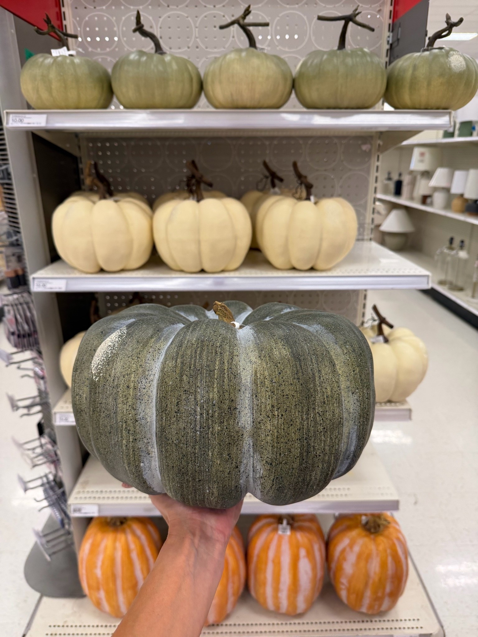 Realistic pumpkins, in case you are not ready to put real ones out yet due to heat, for outdoor or indoor and they are affordable!

#LTKHome #LTKSeasonal