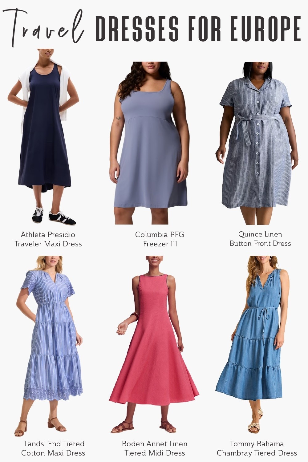 These chic, lightweight summer dresses are perfect for staying cool and comfortable while exploring Europe! 🌞👗 Think breathable fabrics, effortless style and dresses you'll want to wear all summer long. 🌞

Travel Dresses | Summer Dresses | Summer Outfits | Travel Fashion | Travel Outfits | Summer Vacation Style

#LTKeurope #LTKtravel #LTKdresses