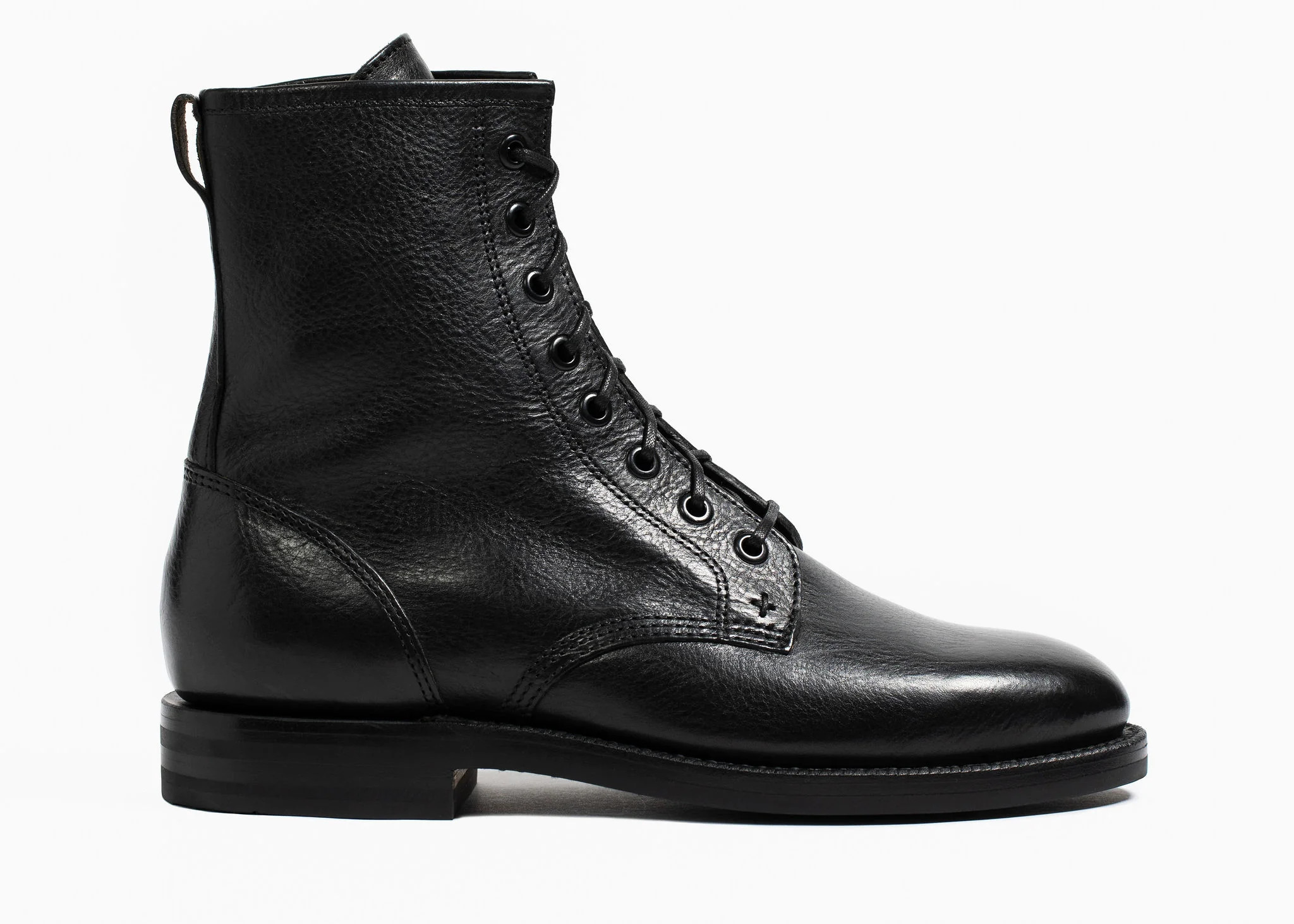 Combat Boot Nero Nappa | Grant Stone LLC
