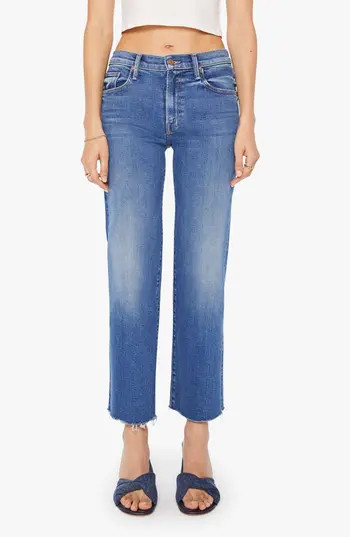 MOTHER Rambler Fray Hem Ankle Jeans in Dugout Doobies at Nordstrom Rack, Size 27 | Nordstrom Rack
