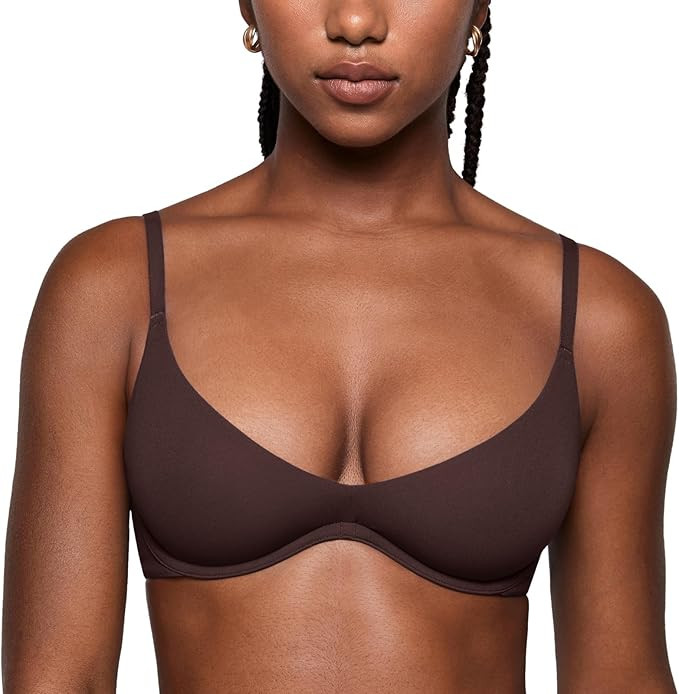 INLYRIC Women's Inbarely Plus Plunge Bra - Unlined Underwire Sexy Demi Balconette Bras | Amazon (US)