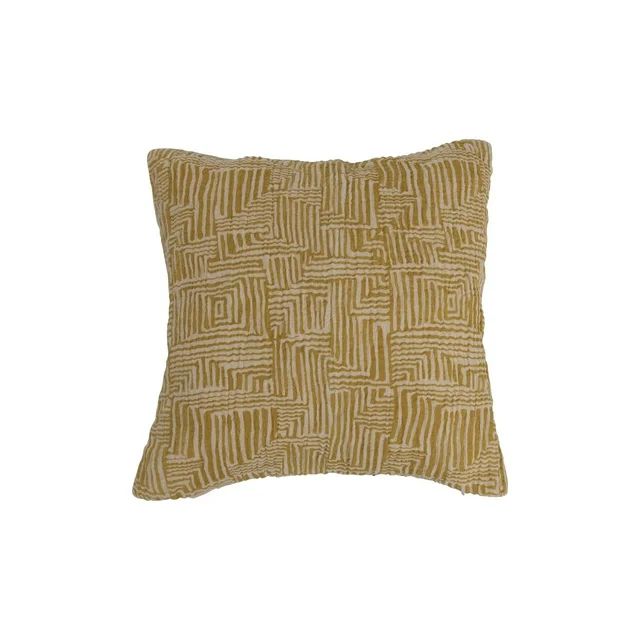 Creative Co-Op Cotton Pillow with Kuba Cloth Pattern | Walmart (US)