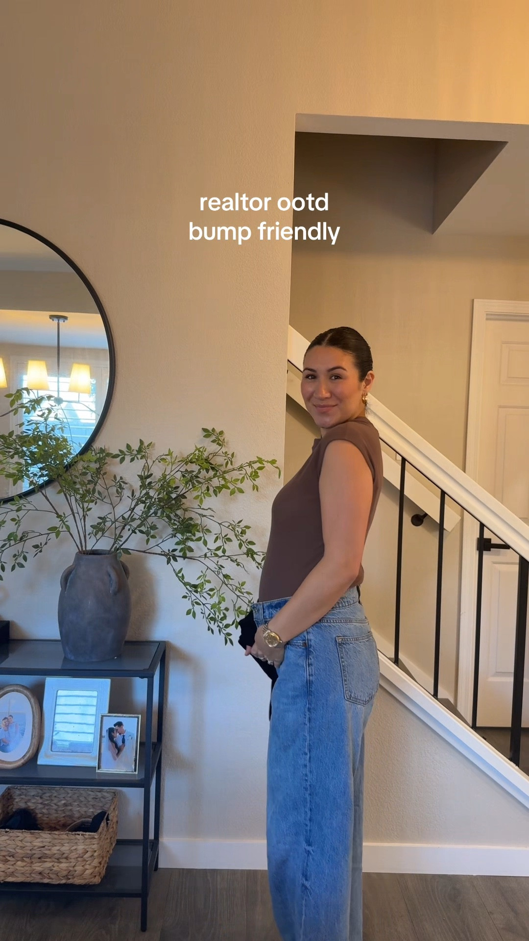 work ootd with the bump! I love these Abercrombie low rise jeans so much 

#LTKSpringSale #LTKootd #LTKBump