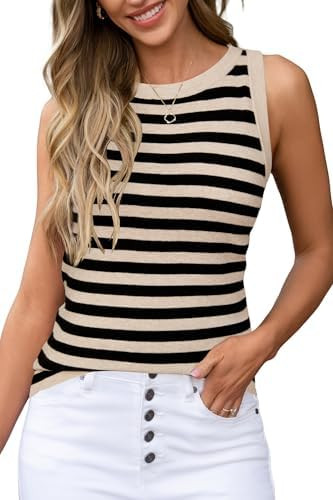 Arach&Cloz Women's Wool Blend Sleeveless All Season Business Casual Tank | Soft Breathable Wool B... | Amazon (US)