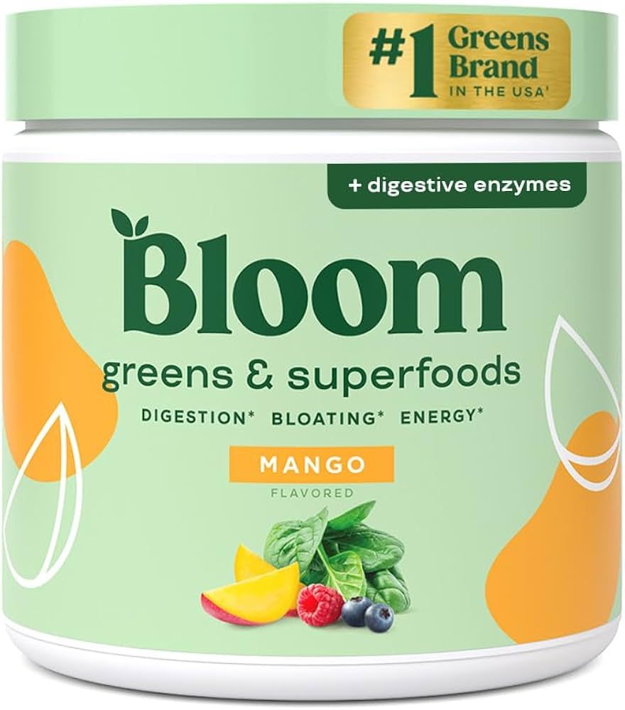 Bloom Nutrition Superfood Greens Powder, Digestive Enzymes with Probiotics and Prebiotics, Gut He... | Amazon (US)