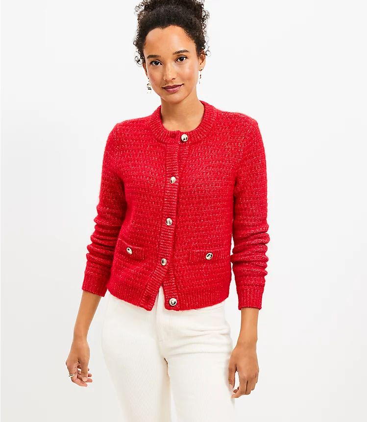 Stitchy Sweater Jacket | LOFT