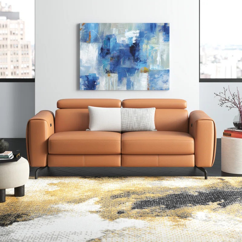 Gonsalez 70" Square Arm Reclining Loveseat | Wayfair North America