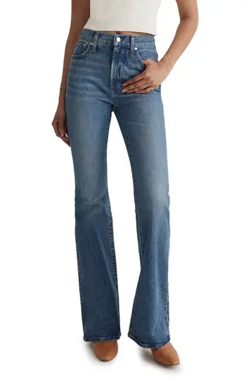 Madewell The Perfect High Waist Flare Jeans in Kilmer Wash at Nordstrom Rack, Size 30 | Nordstrom Rack