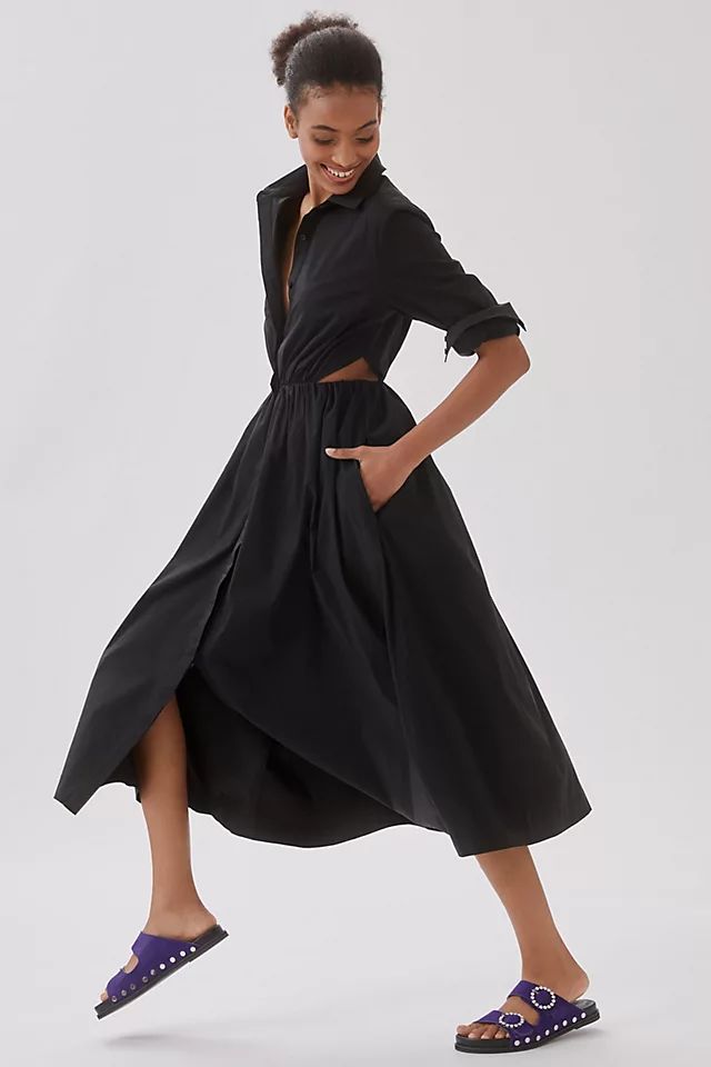 Cut-Out Midi Dress | Anthropologie (US)