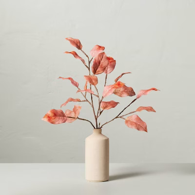 15.5" Faux Rusted Beech Leaf Arrangement - Hearth & Hand™ with Magnolia | Target