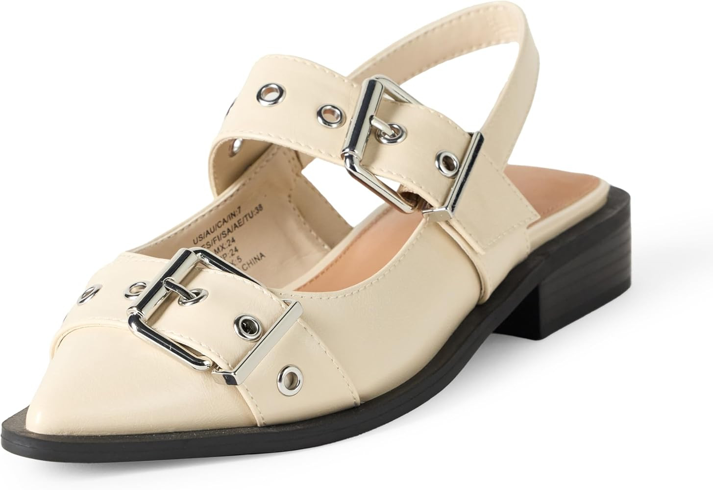 The Drop Women's Evie Moto Pointed Toe Flat | Amazon (US)