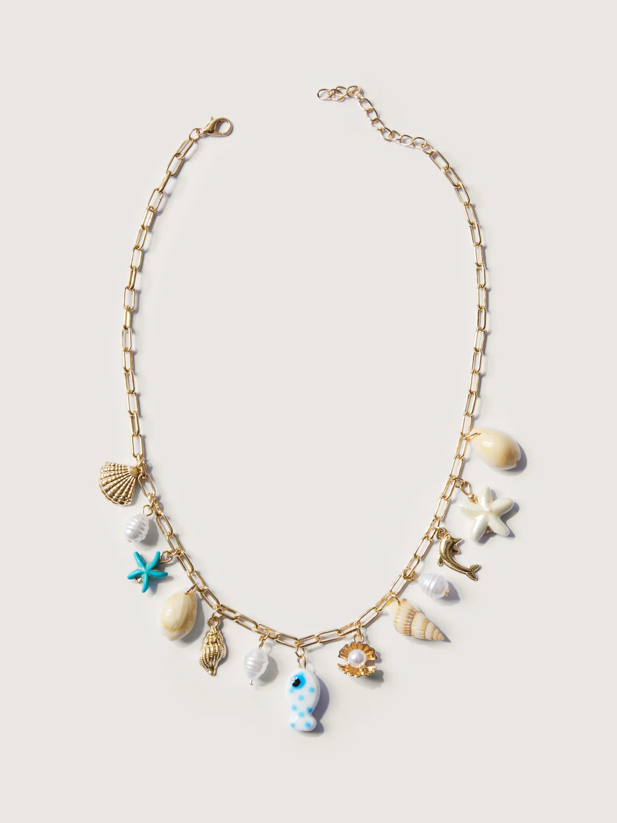 Ocean Charm Multi-Charm Necklace | Bloomchic