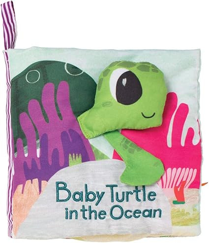 Manhattan Toy What's Outside Sea-Themed Soft Baby Activity Book with Rattle | Amazon (US)
