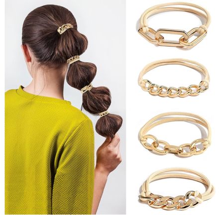 Hair ties that look like bracelets 
Comfy in your hair 
Hair accessory 

#LTKGiftGuide #LTKover40
