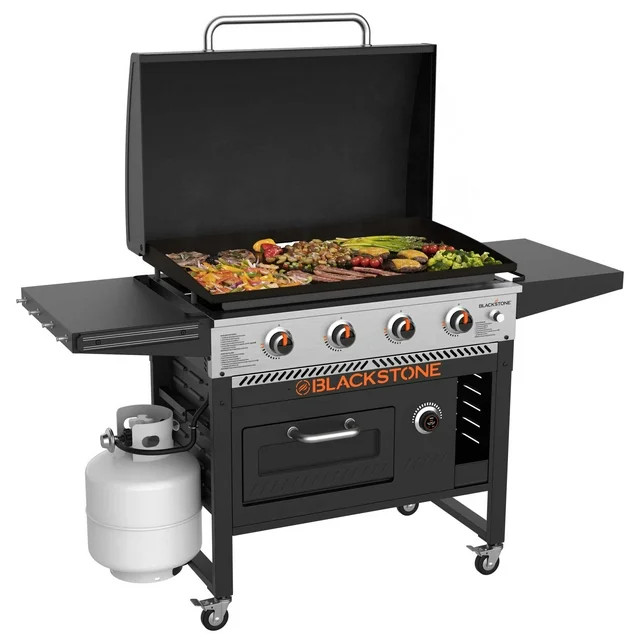 Blackstone 4-Burner 36” Propane Griddle with Pizza Oven and Air Fryer | Walmart (US)
