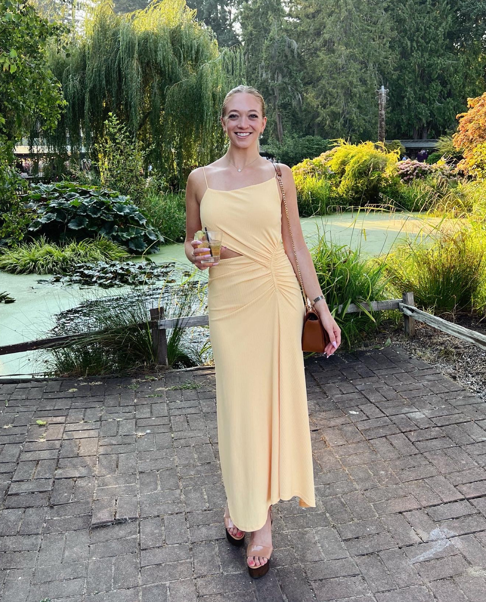 My favorite wedding guest dress! SO comfortable and flattering. Perfect for a tropical, cocktail, or semi-formal wedding.

I styled this dress with a brown purse, wooden platform heels, and gold jewelry. 💛

Wedding guest dress, wedding guest attire, semi formal wedding dress, cocktail dress, yellow dress, spring dress, Amazon purse, wedding guest purse, wedding guest outfitt

#LTKtravel #LTKSeasonal #LTKwedding
