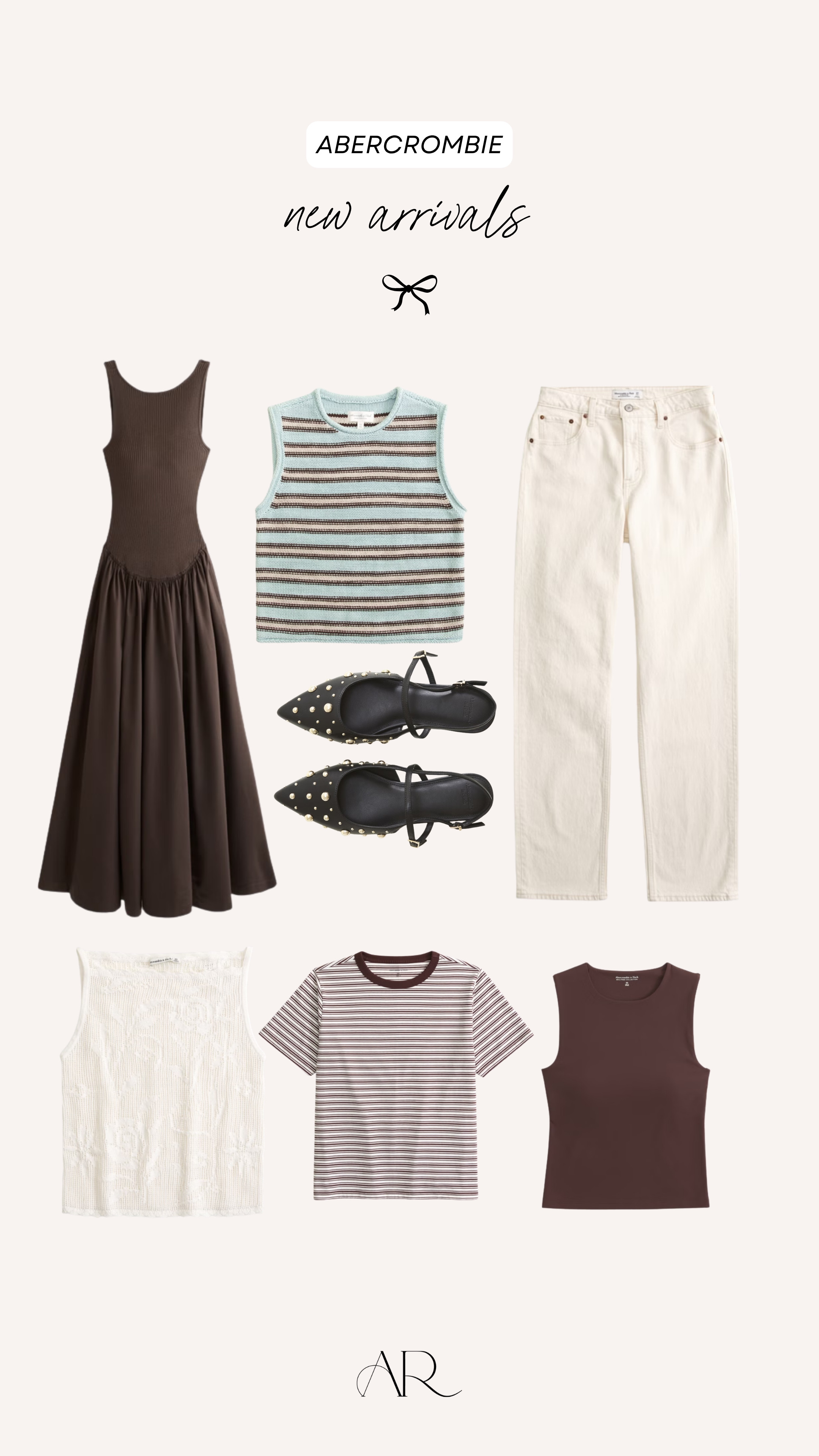 Abercrombie has some amazing new arrivals! I am obsessed with this drop waist maxi dress!

anti-pooch outfits, flats, striped shirt 

 #LTKgrwm #LTKootd #LTKMidsize