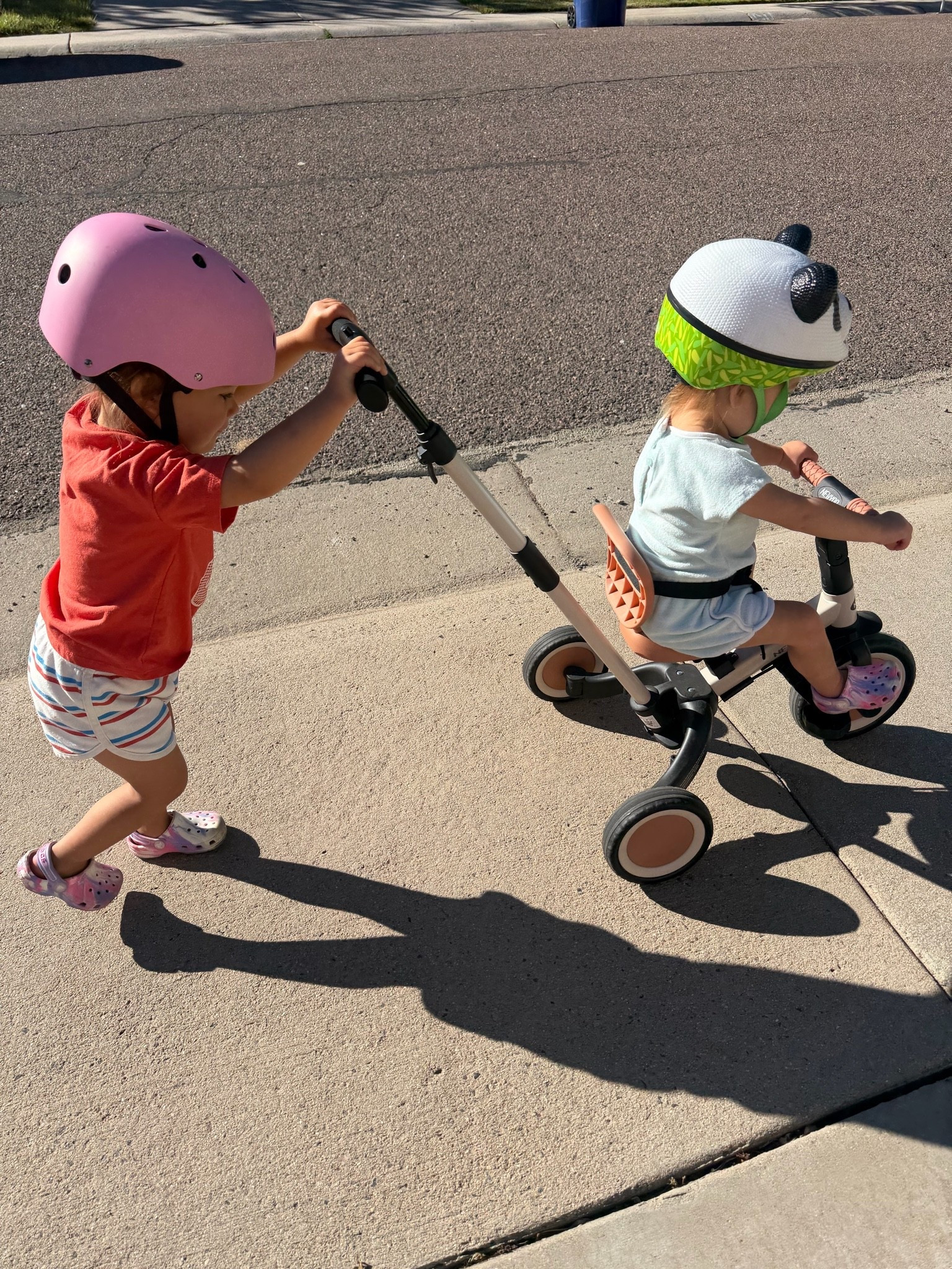 Push bike for toddlers. Push bike for baby. Bike for when you have two kids. Tricycle. Converting bike. Toddler helmets. Kid bikes. Toddler bike

#LTKmomlife #LTKKids