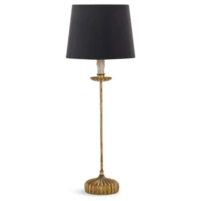 Clove Stem Buffet Table Lamp With Black Shade | Wayfair North America