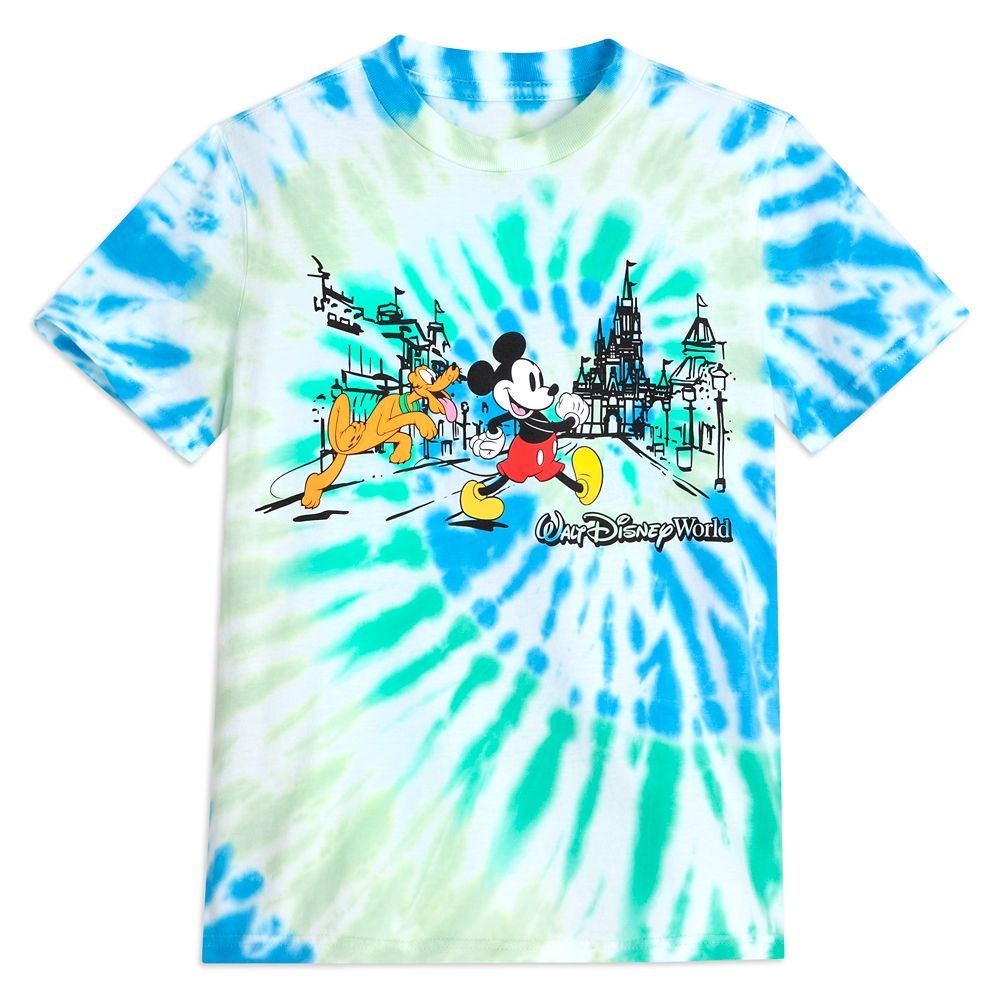 Mickey Mouse and Pluto Tie-Dye T-Shirt for Kids – Walt Disney World | Disney Store