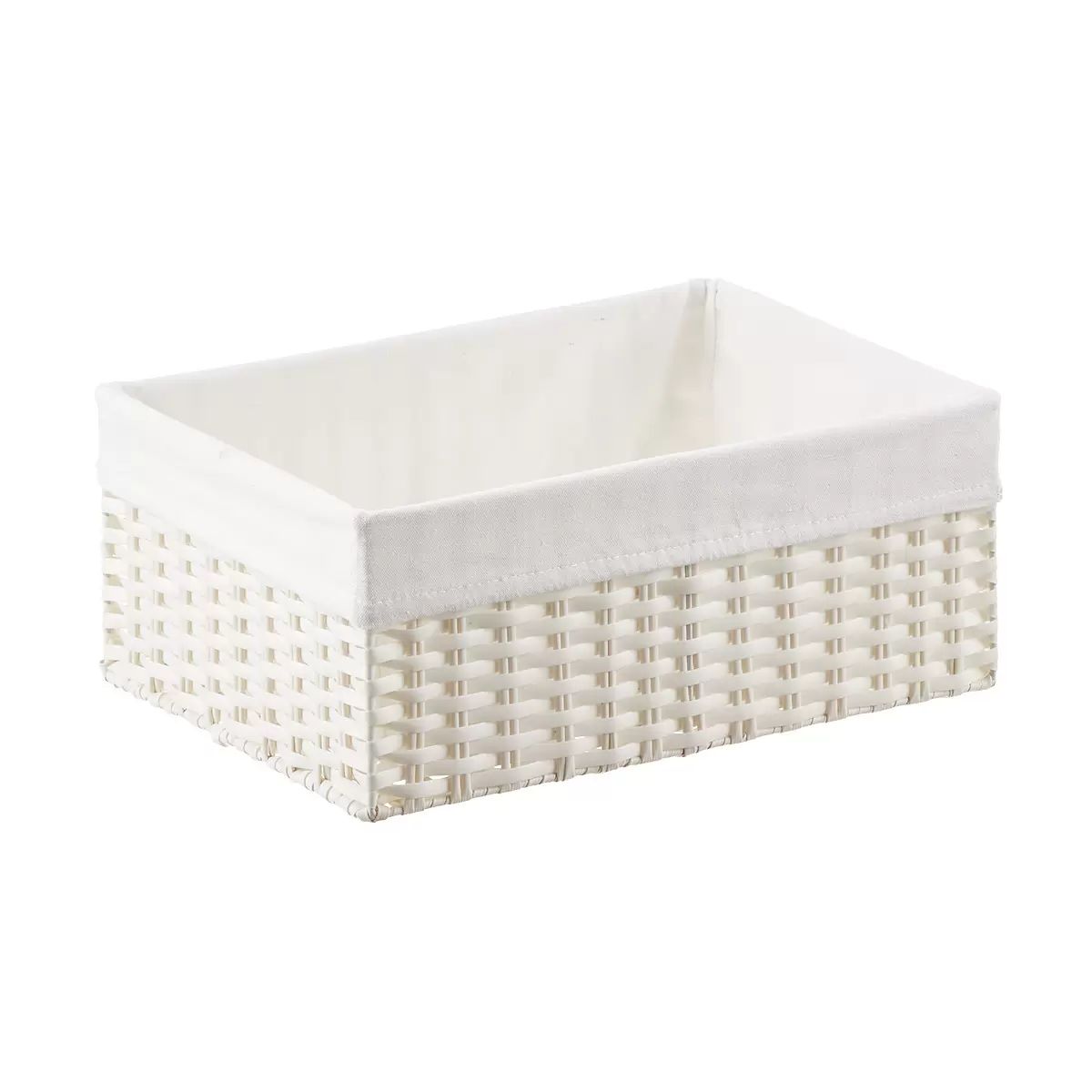 Medium Montauk Rectangular Bin WhiteBy The Container Store4.547 Reviews$27.99/eaOr 4 payments of ... | The Container Store