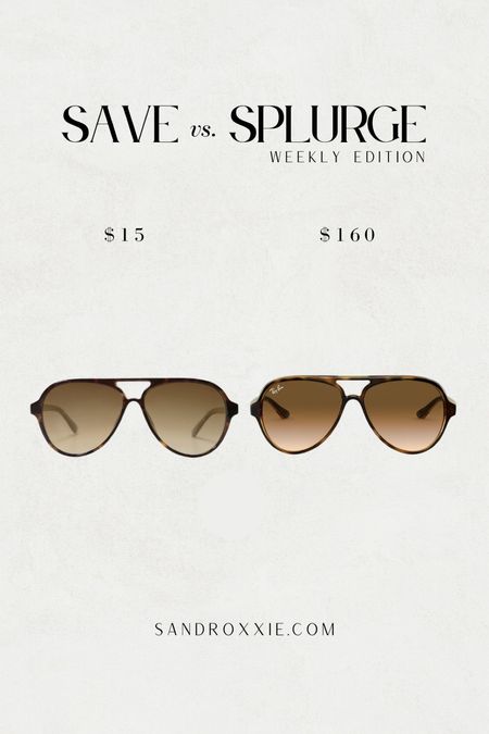 Save vs. splurge — aviator sunglasses

xo, Sandroxxie by Sandra
www.sandroxxie.com | #sandroxxie

save or splurge, same vibe for less


#LTKstyletip #LTKSeasonal #LTKfindsunder50